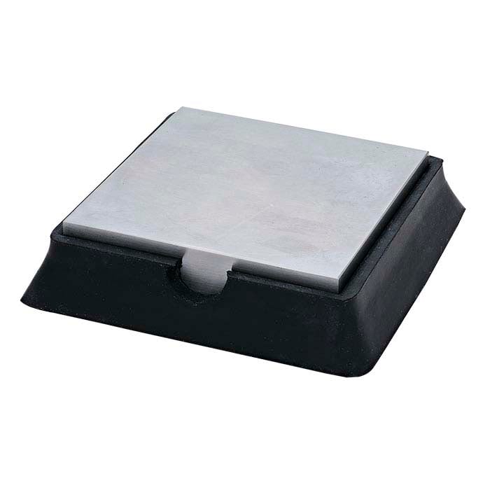 The Beadsmith Steel Bench Block - With Rubber Feet - Flat...