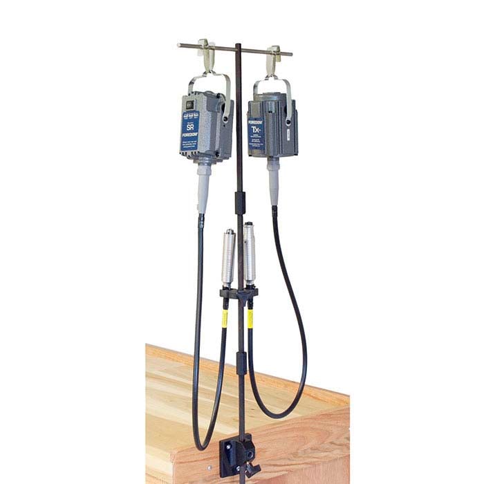 Flex Shaft Motor Hanger Bench Mount - Telescoping Tool Holder With 10" Swing Arm