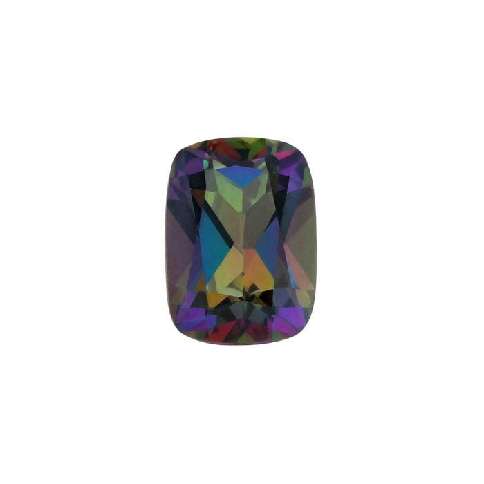 Azotic Green Mystic™ Topaz Cushion Faceted Gemstone - RioGrande