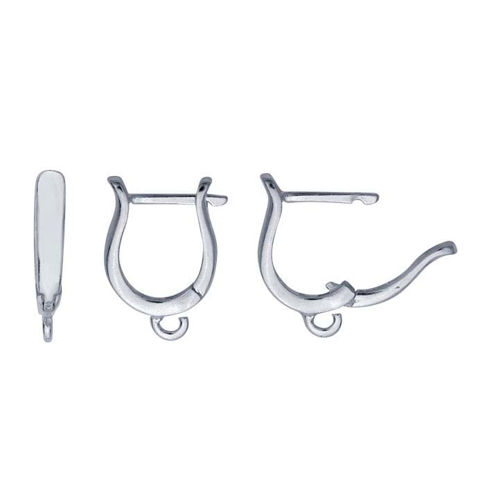 Sterling Silver Lever-Back Earring with Open Ring RioGrande