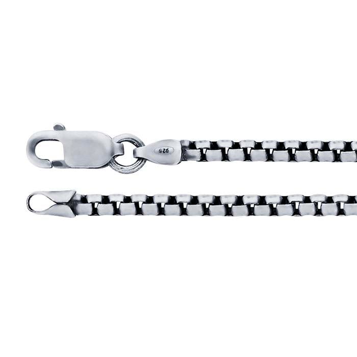 Tuscany Silver Men's Sterling Silver Oxidized Double Tag And Ball Chain