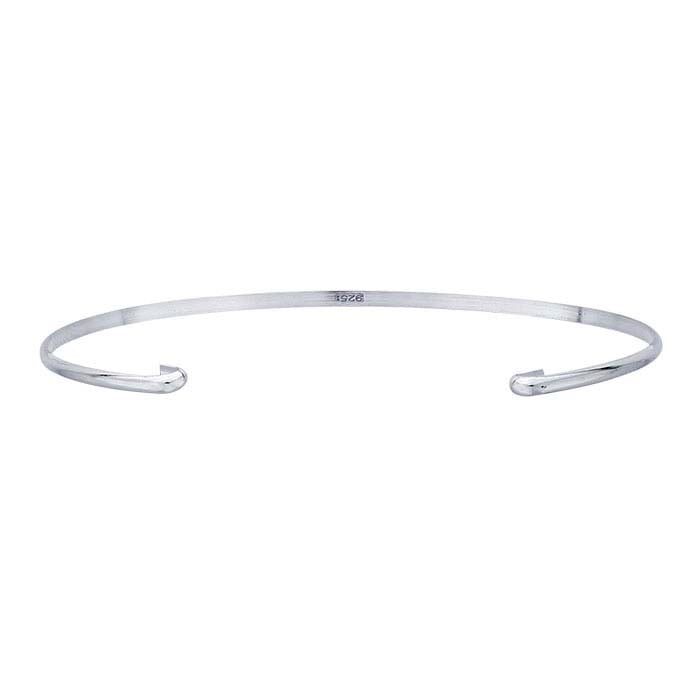Sterling Silver Double-Hook Bangle Bracelet Component - RioGrande