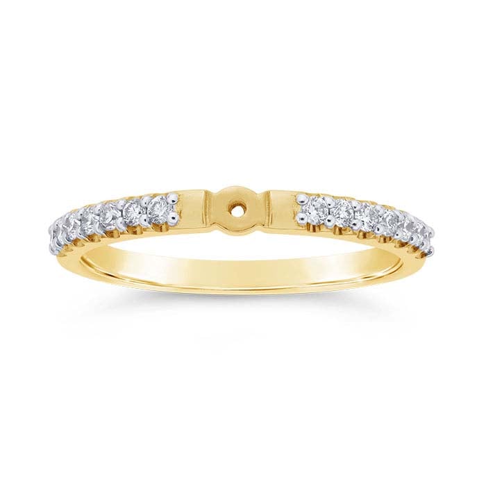14K Yellow Gold Ring Shanks with Hole - RioGrande