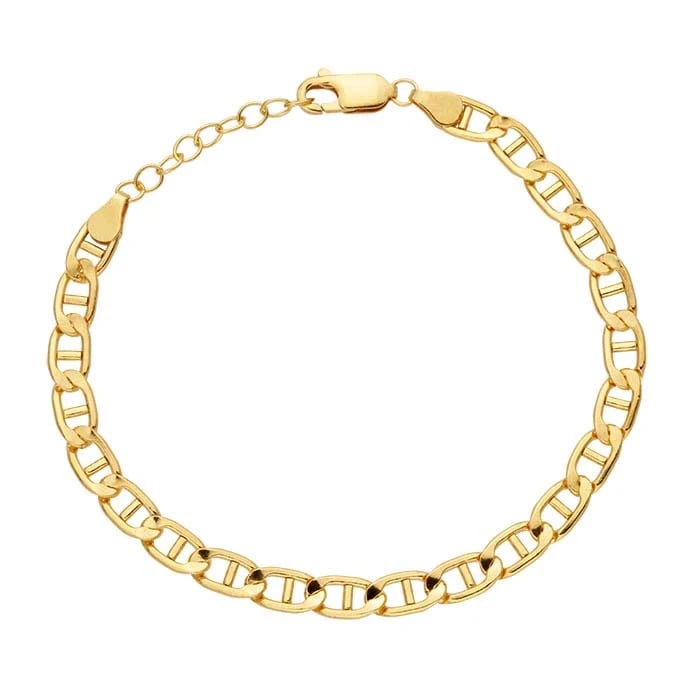 【新品】G&F Co. ANCHOR CHAIN BRACELET 14/20 Yellow Gold-Filled 5mm Anchor Chain Bracelet - RioGrande