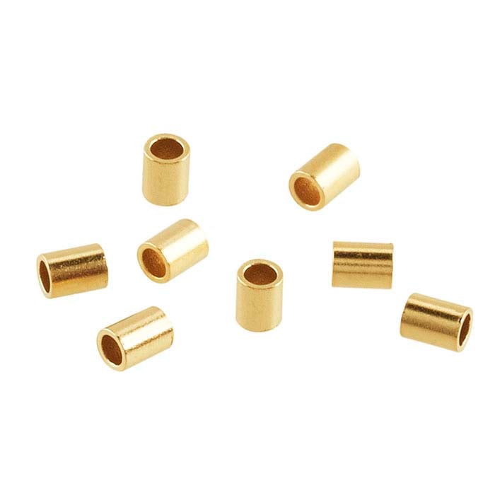 14K Yellow Gold Tube Crimp Bead RioGrande