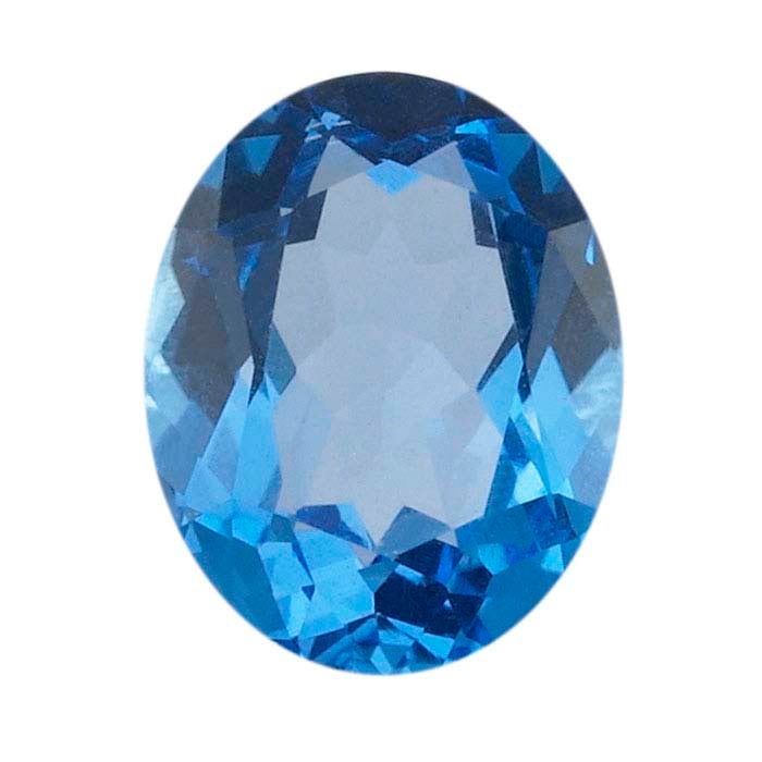 Swiss-Blue Topaz Oval Faceted Gemstones, AA-Grade RioGrande