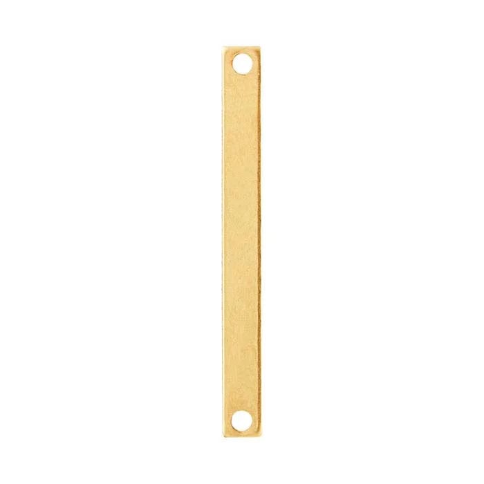 14/20 Yellow Gold-Filled Flat Rectangle Components, 18-Ga