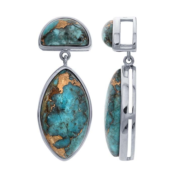 Sterling Silver Mojave Turquoise-Set Pendant - RioGrande