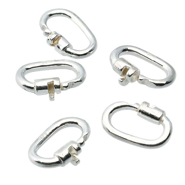 Sterling Silver 4.6 x 1.8mm Link Lock Jump Ring - RioGrande