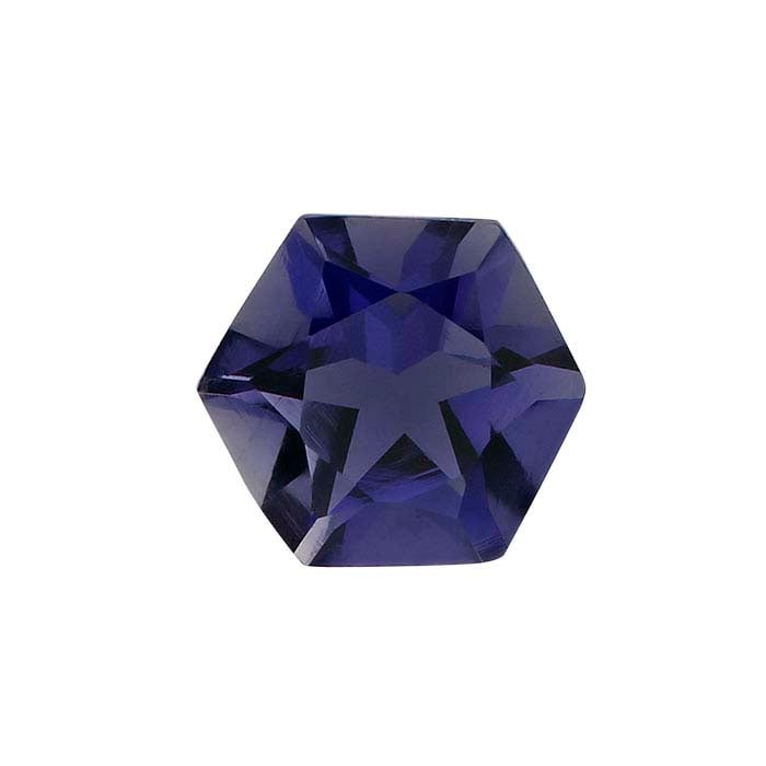 Iolite Hexagon Faceted Gemstone - RioGrande
