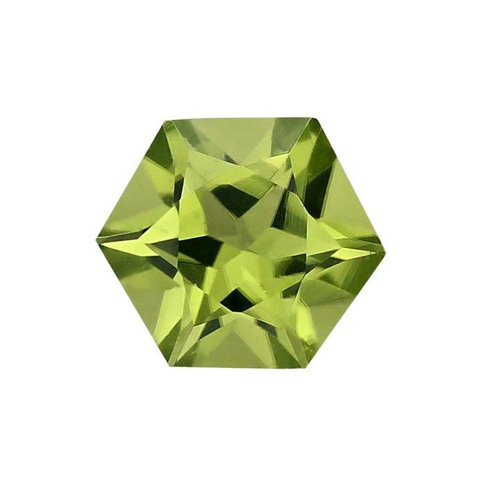American Mined™ Arizona Peridot Hexagon Faceted Gemstone - RioGrande