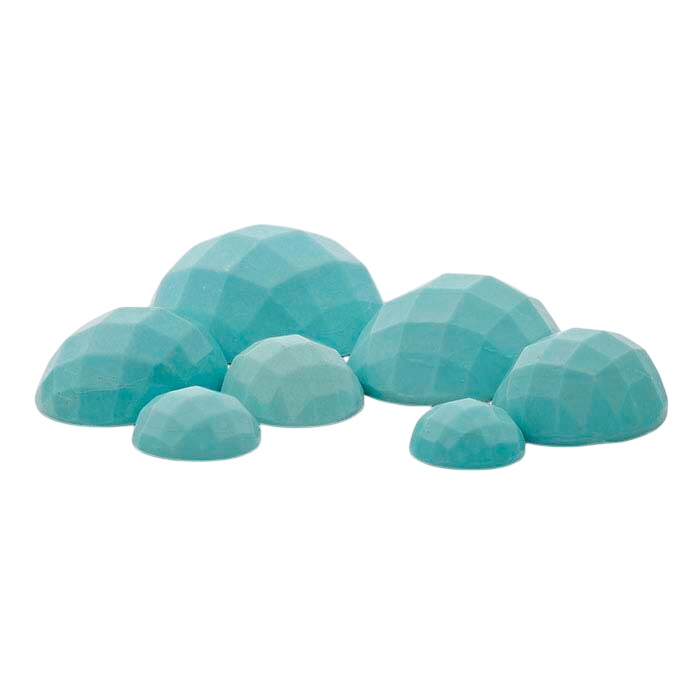 Chinese Turquoise 18 x 13mm Oval High-Dome Faceted Cabochon