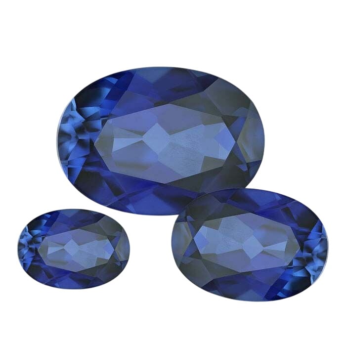Lab-Grown Sapphire Oval Faceted Gemstone - RioGrande