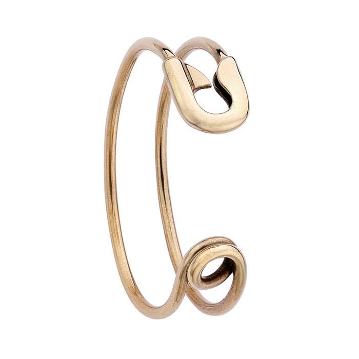 Sterling Silver Safety Pin-Style Cuff Bracelet - RioGrande