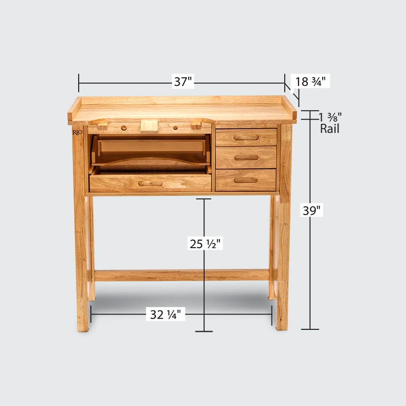 Jewelers Bench, Simple Convenient Jewelers Workbench Reliable For