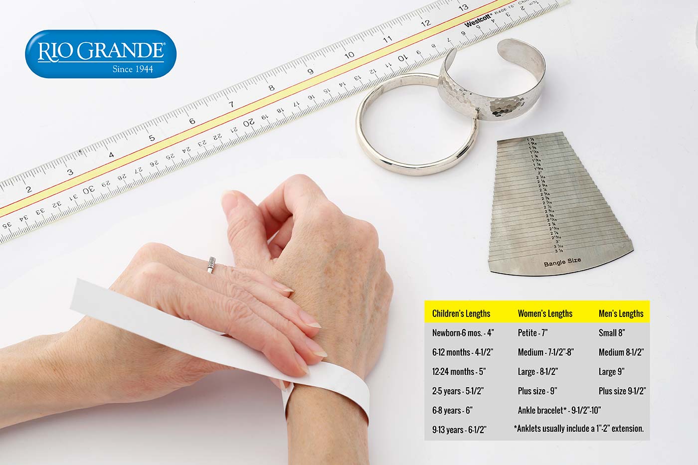 Mens Average Wrist Sizes in Inches and Centimeters for Bracelets or  Circumference