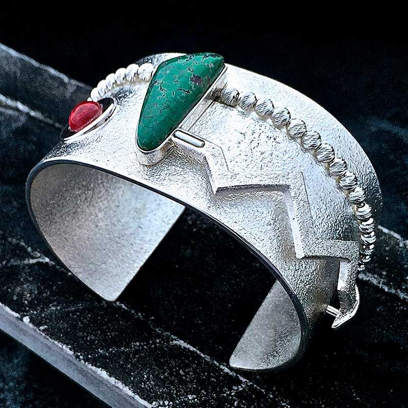 アクセサリー indian jewelry Jeff dement Jeff DeMent of Diné Metalworks - RioGrande