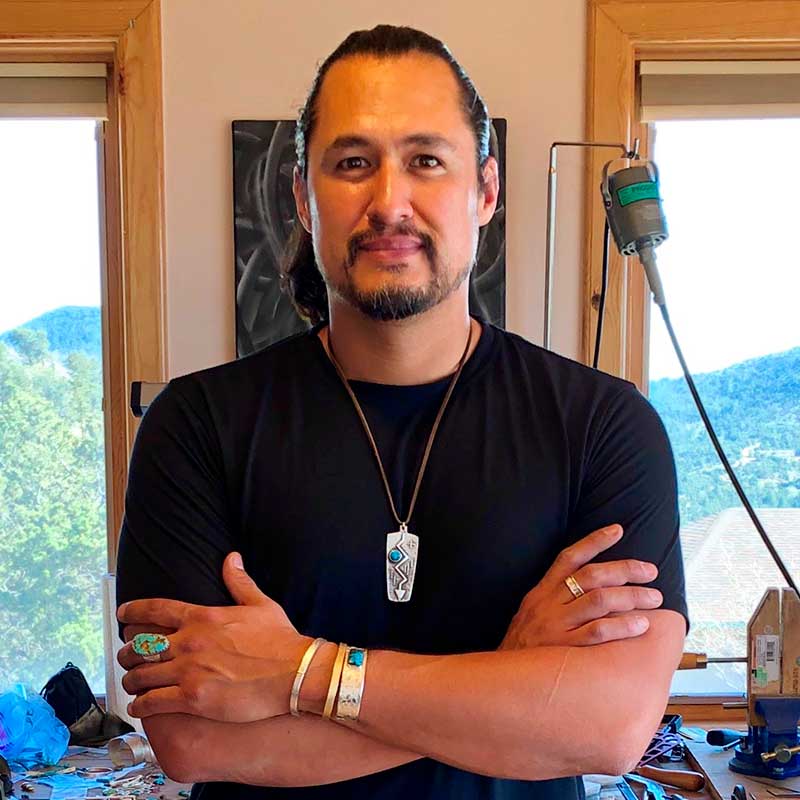 アクセサリー indian jewelry Jeff dement Jeff DeMent of Diné Metalworks - RioGrande