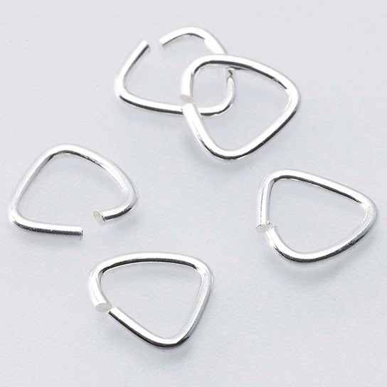 Sterling Jump Ring Comparison Chart, Triangle and Half-Round Wire ...