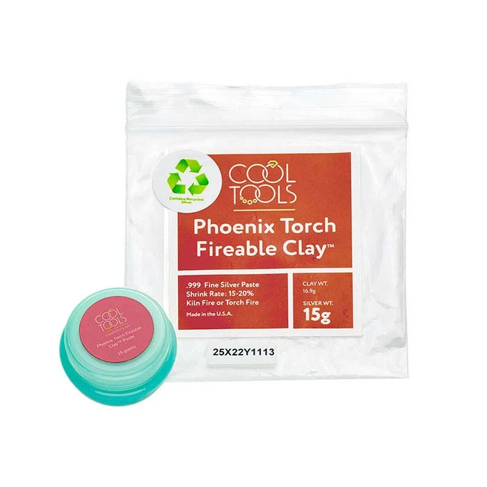 Cool Tools Phoenix Torch Fireable™ Fine Silver Clay - RioGrande