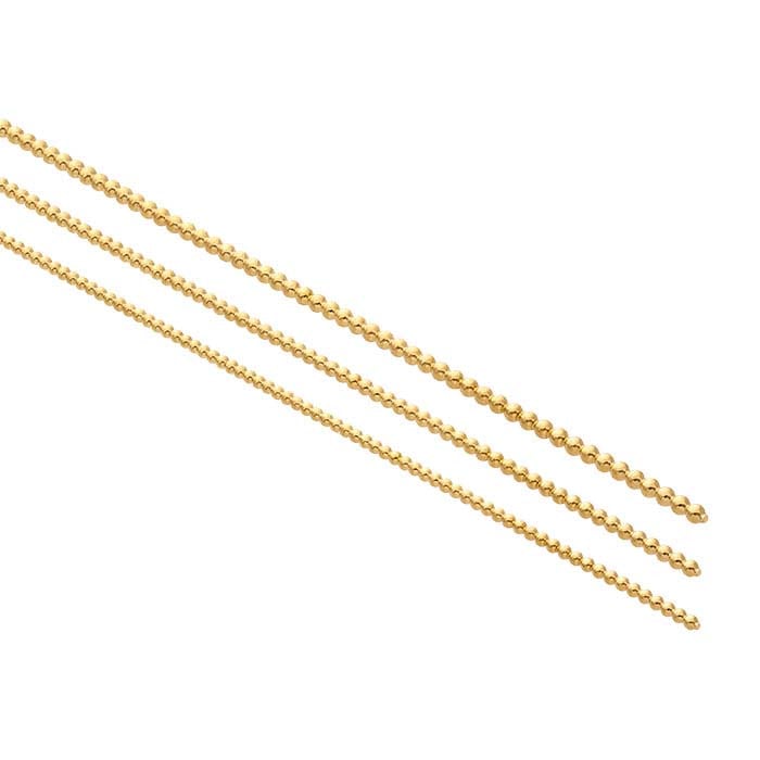 14/20 Yellow Gold-Filled Full-Bead Wires, Dead-Soft - RioGrande