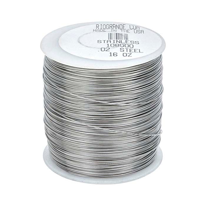 Stainless Steel Round Wire, 1-Lb. Spool, Dead-Soft - RioGrande