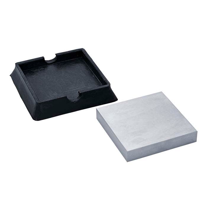 Steel Bench Block with Rubber Base 2-1/2 x 1 Jewelry Forming Tool