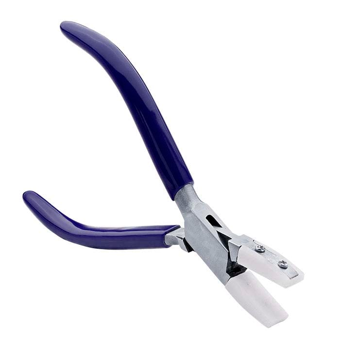 Billbotk Nylon Jaw Pliers For Jewelry Making, Flat Nose Pliers