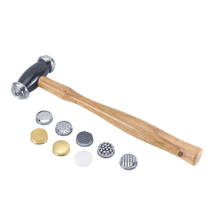 Texturing Hammer with 10 Interchangeable Faces, 10 oz
