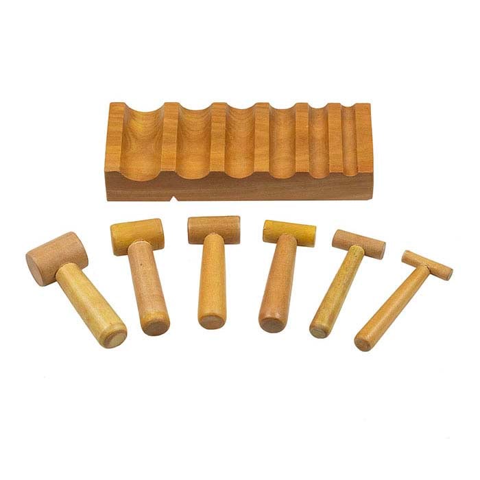 Wood Swage Block Forming Wooden U-Channel Dapping Hardwood Block