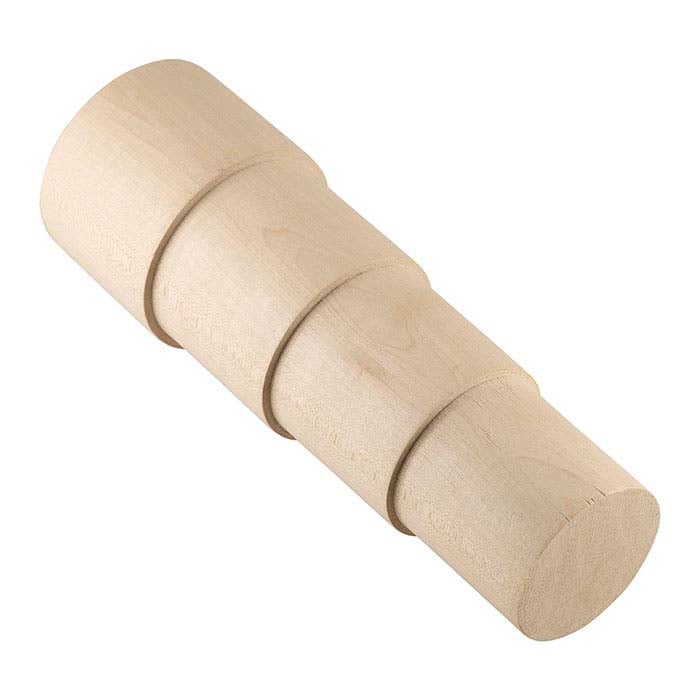 Rio Grande Stepped and Plain Wood Ring Mandrel Set with Base