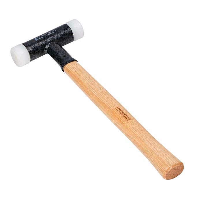 1lb Martello Dead Blow Rosso Cilindro legno comune Rinculo Campeggio Peg Tenda Mallet 