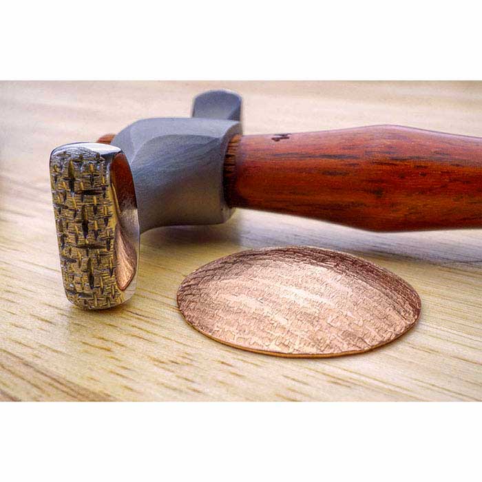 Fretz® HMR-14A Cross-Peen Raw Silk Texturing Hammer, 3.1 oz