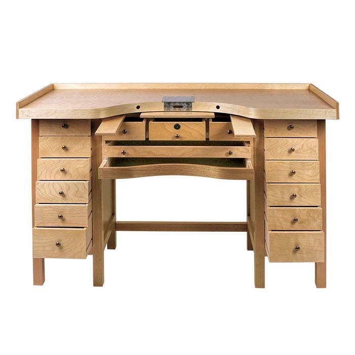 Professional 15-Drawer Workbench with Cut-Out Top 113078