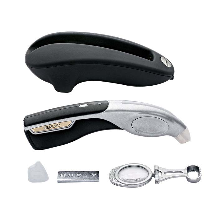 GemOro® Testerossa White Diamond, Moissanite and Sapphire