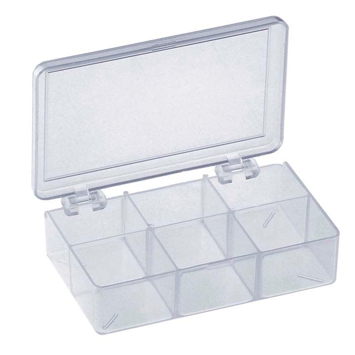 Plastic 6-Compartment Organizer Box