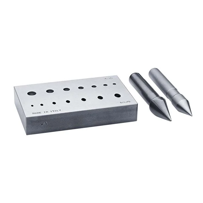 Round/Oval Bezel Forming Block with Punches - RioGrande