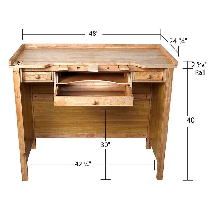 Rio Grande Jeweler s Three Drawer Workbench RioGrande