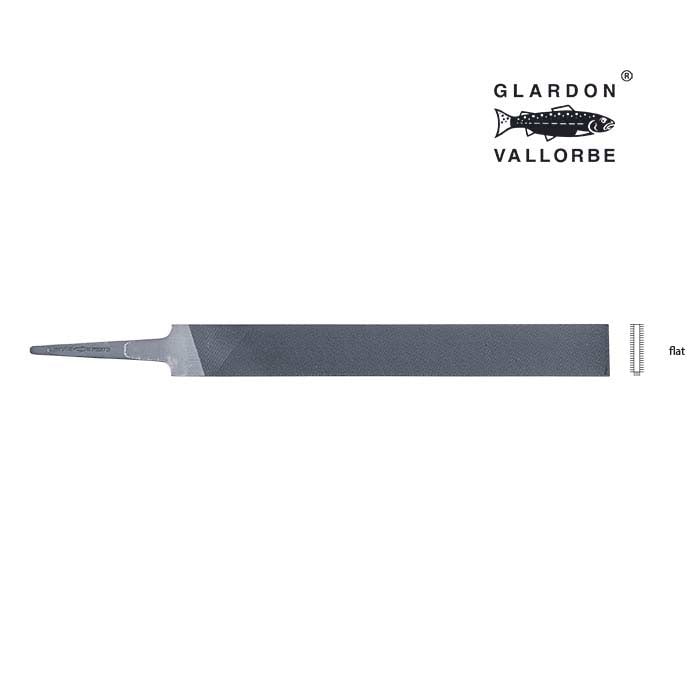 GLARDON VALLORBE DOUBLE ENDED WAX FILE 8" INCH LONG LP1540-8 HAND FILE 