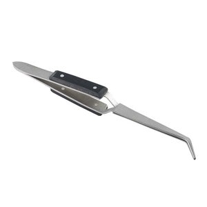 Stainless Steel Curved Cross-Lock Tweezers with Fiber-Grip Handles -  RioGrande