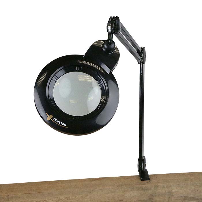 Durston LED Black Clamp-On Bench Lamp