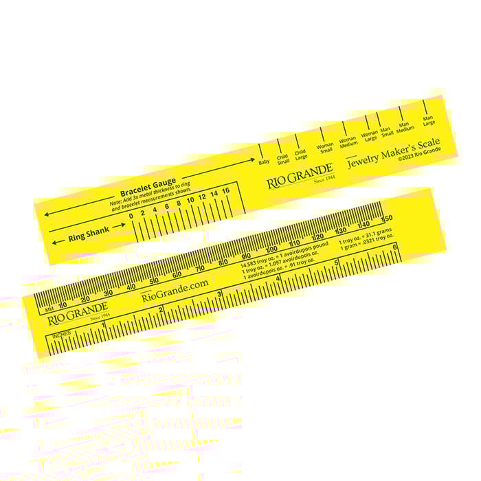 Jewelry Maker's Ruler, Bracelet and Ring Gauge RioGrande