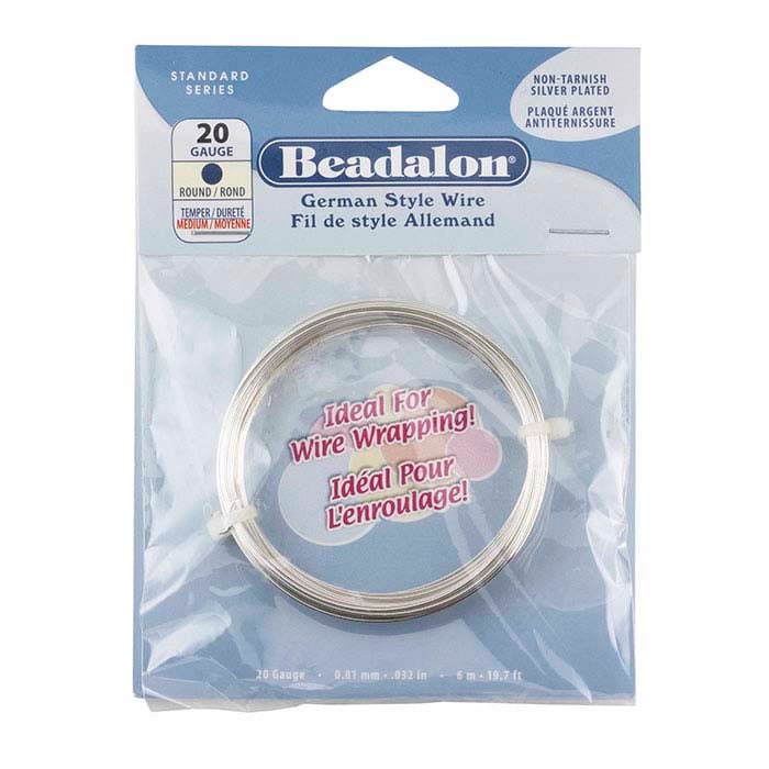 Beadalon German Style Wire-Copper Round - 20 Gauge, 19.7