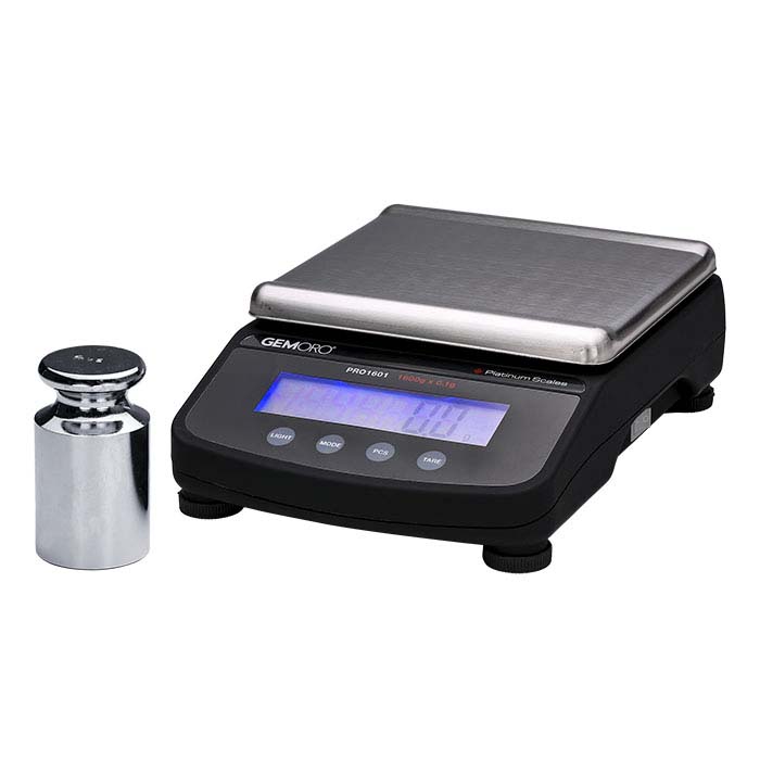 GemOro Platinum PRO1001V Countertop/Portable Scale 1000g x 0.1 Black