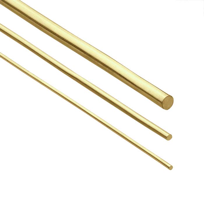 Jeweler's Brass Round Wire, 1/2-Hard