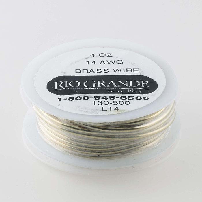 Jeweler's Brass Round Wire, 4-Oz. Spools, Dead-Soft - RioGrande