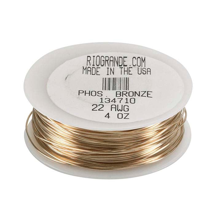 Bronze Round Wire, 4-Oz. Spool, Dead-Soft