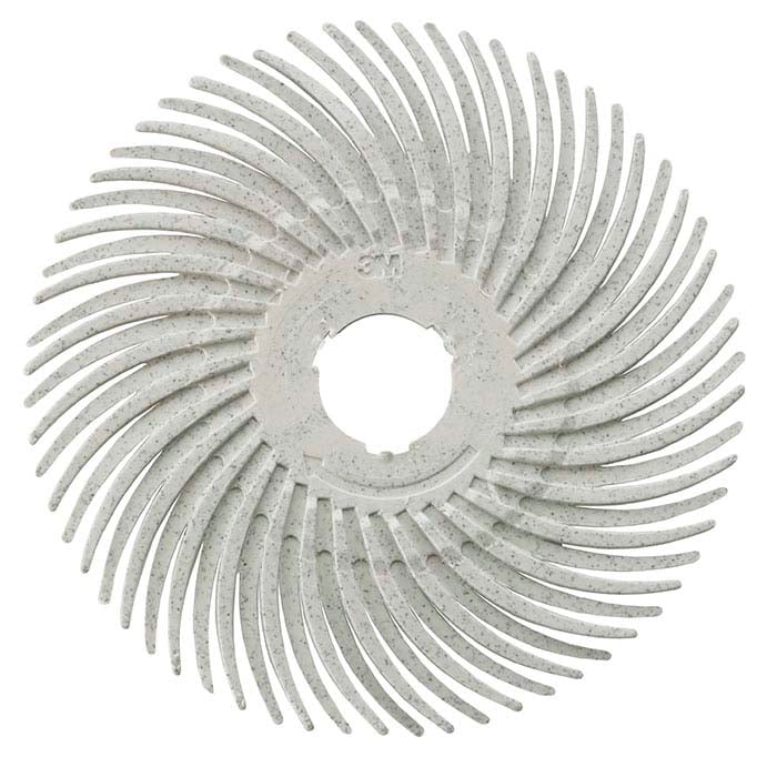 3M 3" Radial Bristle Disc, 120Grit, White RioGrande