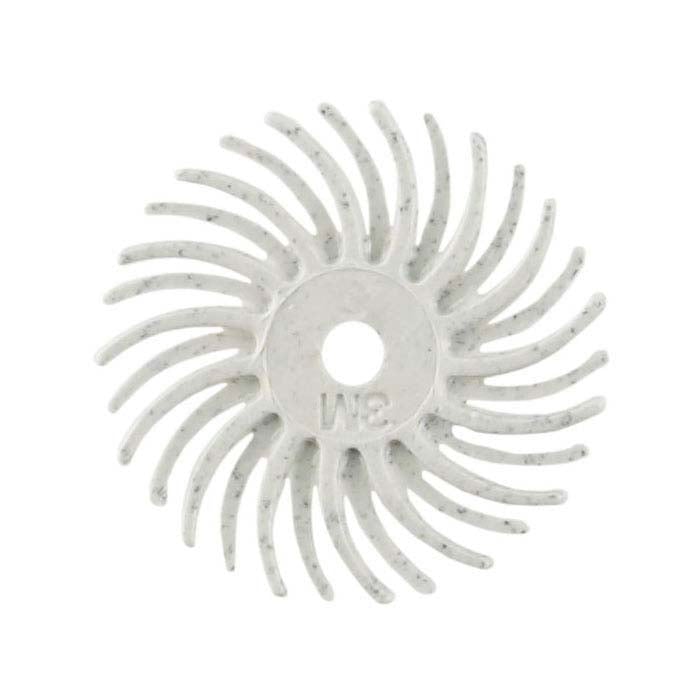 3M 9/16" Radial Bristle Disc, 120Grit, White RioGrande