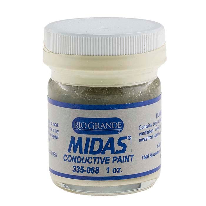 Midas Silver Conductive Paint, 1 oz. RioGrande